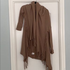 Muave/Tan Fall Sweater Poncho